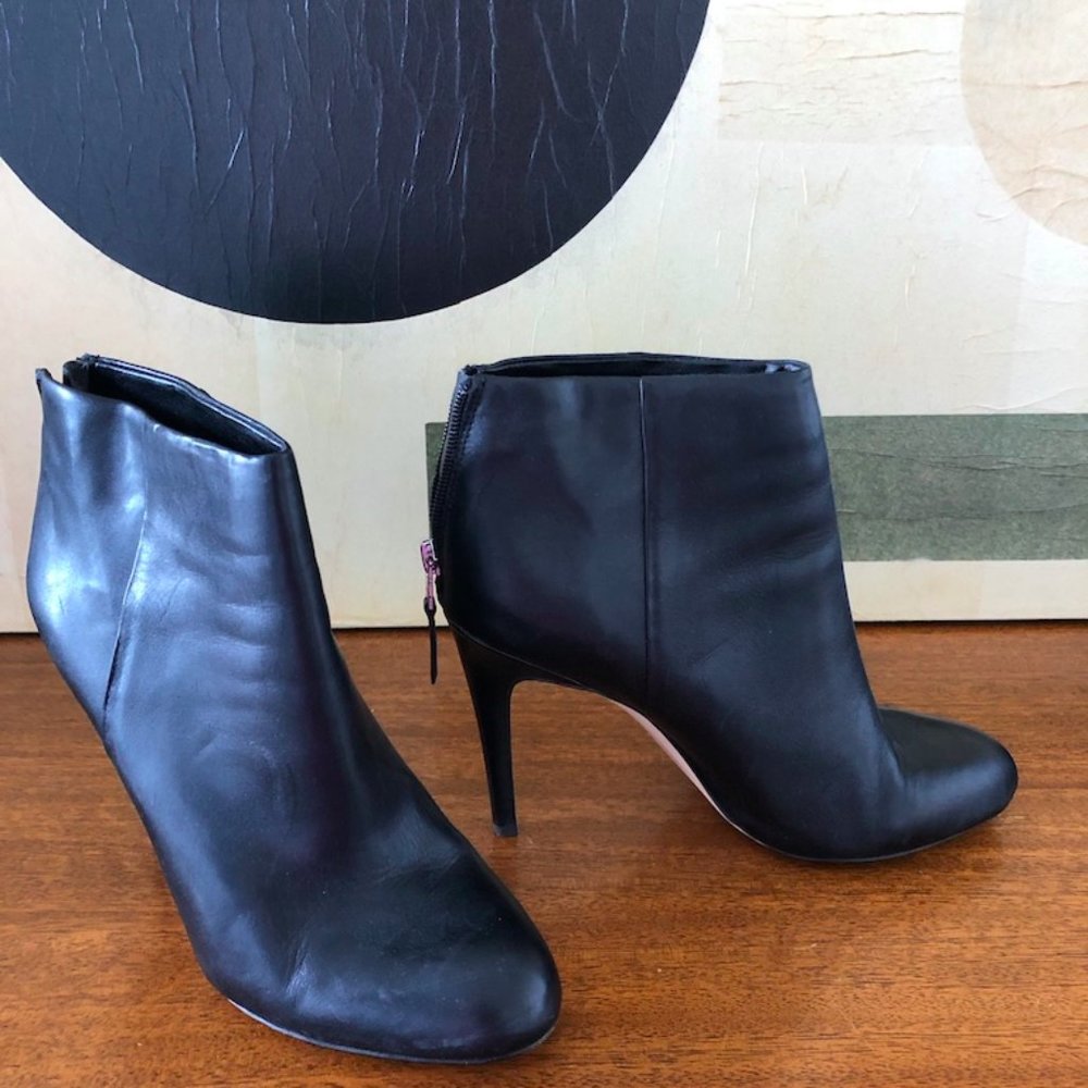 Black High Heelled Ankle Boots